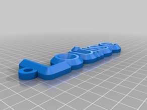 louise keychain organization customized 3d print model - Mito3D