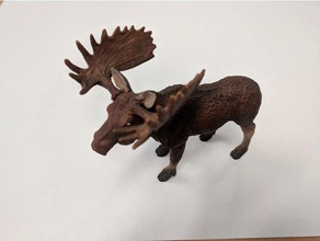 moose ii animals 3d scan toy 3d print model - Mito3D