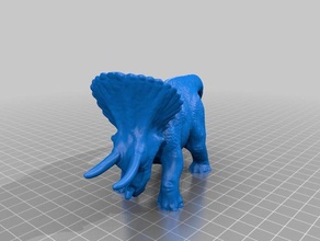 triceratops iii animais Digitalização em 3d brinquedo 3d print model - Mito3D
