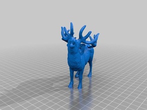 stag animals 3d scan antlers deer toy 3d print model - Mito3D