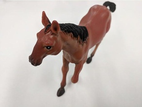 caballo a los animales Escaneo 3d juguete 3d print model - Mito3D