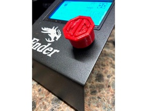 ender 3 creality control knob mg logo 3d printer accessories 3d print model - Mito3D