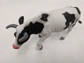 cow animals 3d scan toy udder 3d print model - Mito3D