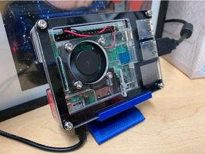 raspberry pi stand miuzei acrylique cas l'électronique 3d print model - Mito3D