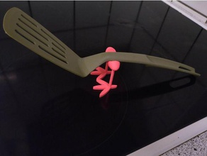pies espátula de panqueques turner cocina comedor cucharón pfannenwender titular stand 3d print model - Mito3D