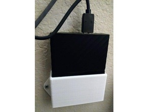hard drive wall mount office 3d print model - Mito3D