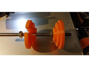 filamento porta rotolo 3d la stampante accessori 8mm anet a8 core appendiabiti rod spool bobina 3d print model - Mito3D