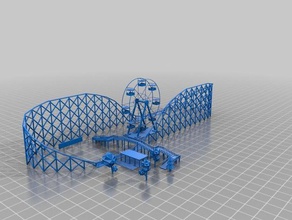 roller coaster 3d baskı 3d print model - Mito3D
