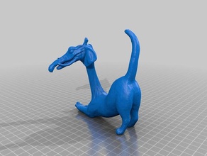 catogatogiraffelephant a los animales de cocodrilo extraño quimera mashup 3d print model - Mito3D