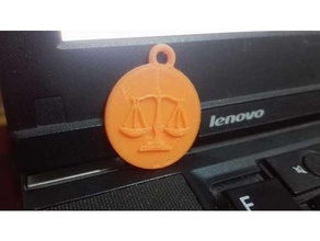 keychain law 3d printing 3d print model - Mito3D