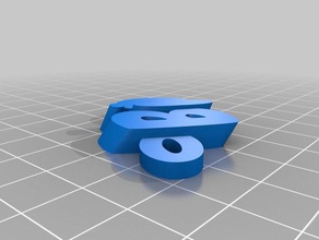 blanco-bio organización personalizado 3d print model - Mito3D