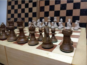 openscad de xadrez impressão simples peças jogo 3d print model - Mito3D
