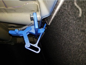 tesla model 3 rear seat lock automotive 3d print model - Mito3D