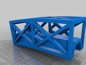 led ponte curvada segmento ridge decoração 3d print model - Mito3D
