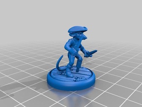 ratfolk pirata pirat los juguetes juegos 3d print model - Mito3D