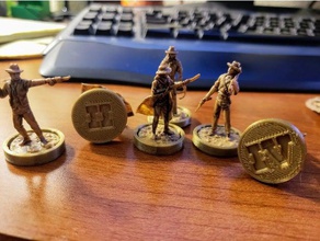 occidental leyendas de bandidos gradas juguete juego accesorios boardgame miniatura 3d print model - Mito3D