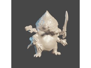 combate skittermander starfinder animais miniatura scifi mesa 3d print model - Mito3D