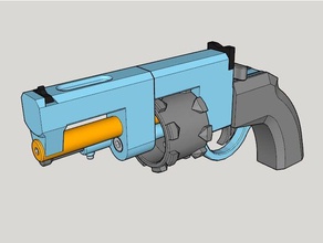 vanguardia revólver de la impresión 3d kit pistola juguete 3d print model - Mito3D