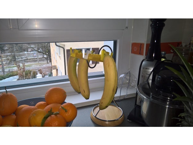 banane stand unique bananes einzel-bananenhalter cuisine à manger bananenstnder 3D print model - Mito3D