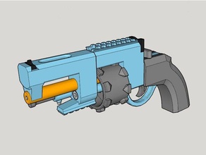 vanguardia revólver táctico de la impresión 3d kit pistola juguete 3d print model - Mito3D