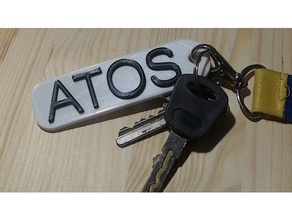 claas atos trousseau de clés porte-clés 3d print model - Mito3D