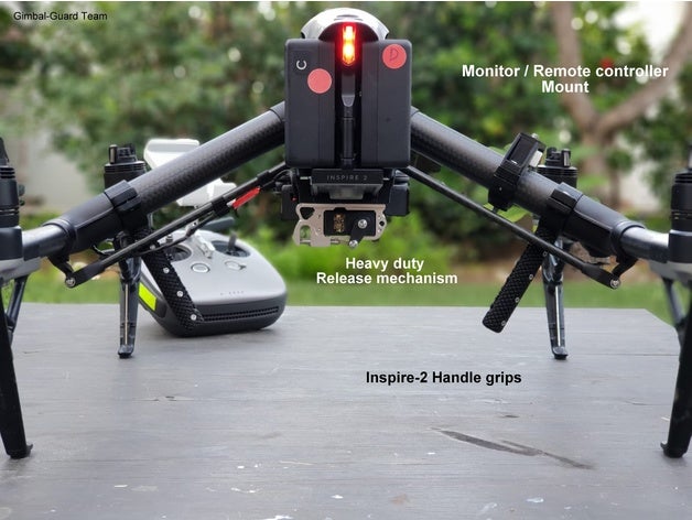 pesante caduta del meccanismo di rilascio dji inspire 2 rc veicoli 3D print model - Mito3D