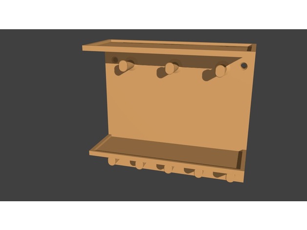 key shelf organization 3D print model - Mito3D