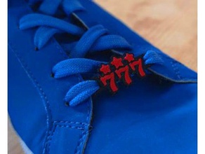 777 jackpot lace lock pop bicolor compatible fashion shoe shoes 3d print model - Mito3D