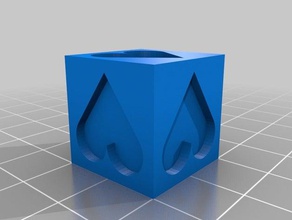 20x20 Kalibrierung cube 3d drucken tests Herz 3d print model - Mito3D