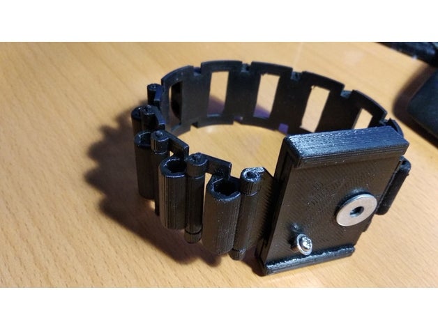 bracelet magnétique pad le bricolage les bracelets support d'appareil 3D print model - Mito3D