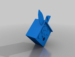 birdhouse rabbit outdoor garden 3d print model - Mito3D