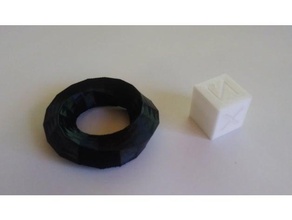 mobius anel esculturas 3d print model - Mito3D
