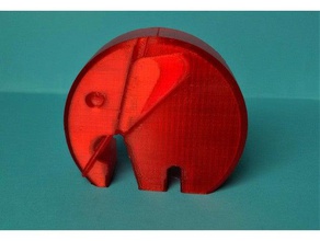 Danimarka modern fil dişleri, kulakları heykeller dekorasyon deko 3d print model - Mito3D
