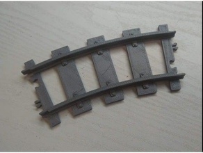 lego rails curve toys games city railways train trains 3d print model - Mito3D