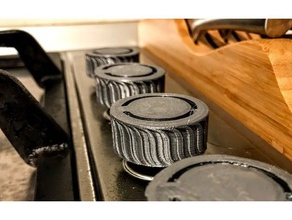 cooktop botões do forno família 3d print model - Mito3D