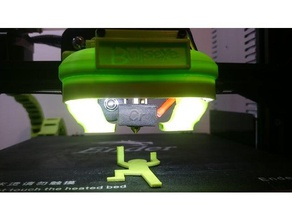 bullseye integriertes led-Licht-dimmer 3d Drucker - Zubehör cr-10 creality ender 3 led-Streifen petsfang 3d print model - Mito3D