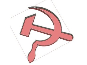 Kommunistische cookie-cutter-hammer und Sichel Küche Essen Kommunismus 3d print model - Mito3D