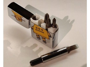 zippo bit safe tool holders boxes 3d print model - Mito3D