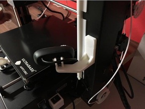 logitech c270 magnetic holder 3d printer accessories anycubic i3 mega mount webcam 3d print model - Mito3D