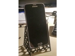 samsung galaxy s5 stand favo de mel móveis telefone 3d print model - Mito3D