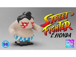 street fighter ehonda toys games action figure collectible collection edmond honda figurine miniature nsfw plakit purakito streetfighter toymaker 3d print model - Mito3D