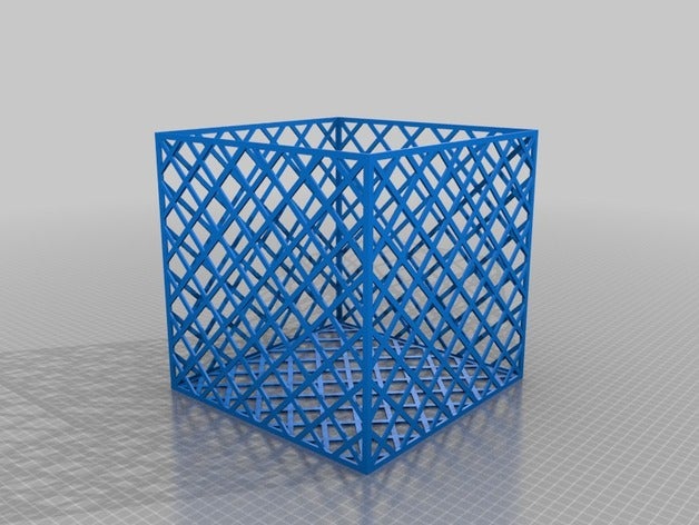 my customized lattice box containers 3D print model - Mito3D