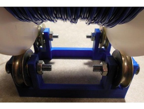 filament spool holder uses patio door bearings 3d printer accessories 3d print model - Mito3D