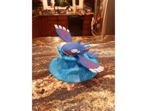 kyogre stand sculptures pokemon 3d print model - Mito3D