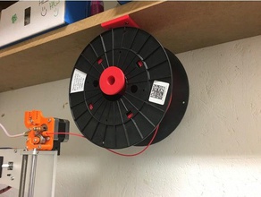 filament makara aparatı 3d yazıcı aksesuarlar ayraç filaman hasıraltı skelv duvar braketi tutucusu biriktirme tutucu raf spoolholder bağlama 3d print model - Mito3D