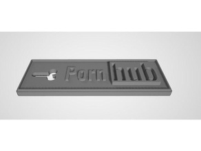 porhub keychain 3d printing 3d print model - Mito3D