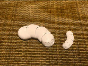 articulated slither animals flexi slitherio 3d print model - Mito3D