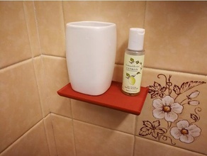 sabão suporte de parede casa banho prato do porta sabonete a bandeja 3d print model - Mito3D