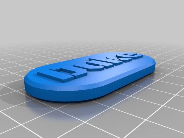 duke customized dog name tag pets 3D print model - Mito3D