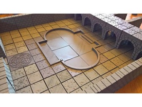 openforge de piedra corte hormigón la piscina juegos 3d print model - Mito3D